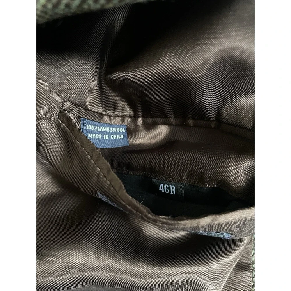 Brooks‎ Brothers 346 Men 46R Brown Herringbone Sport Blazer 100 Lambswool